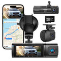 Dash Cam Front and Rear, 4K Full HD Dash Camera with Built-In Wifi GPS, Super Night Vision, WDR, 24H Parking Mode, 32GB Card Included