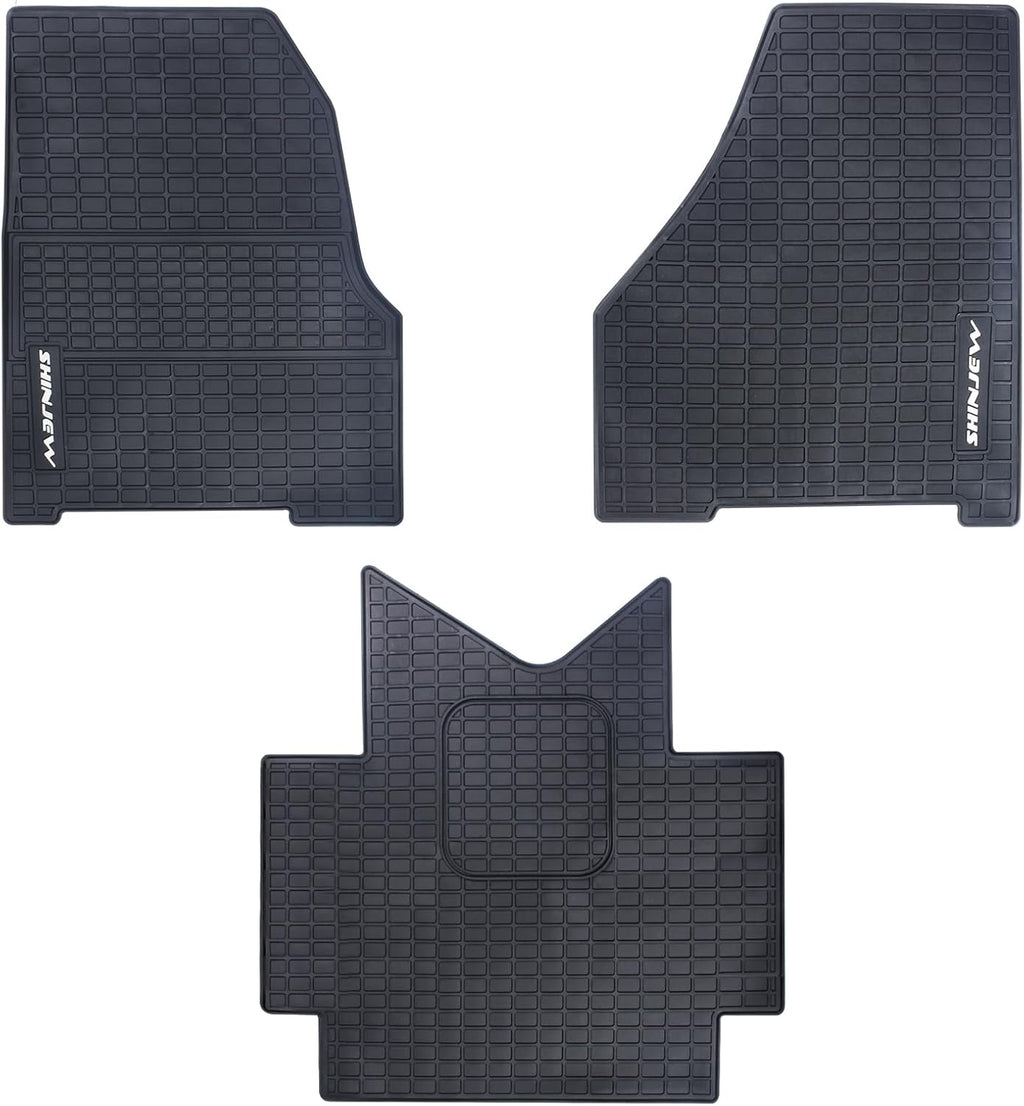 Floor Mats Compatible with 2018-2023 Freightliner Cascadia,Truck Floor Rubber Mats Cargo Liners for Freightliner Cascadia Accessories All-Weather Guard Heavy Duty Includes 3PCS Set