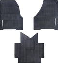 Floor Mats Compatible with 2018-2023 Freightliner Cascadia,Truck Floor Rubber Mats Cargo Liners for Freightliner Cascadia Accessories All-Weather Guard Heavy Duty Includes 3PCS Set