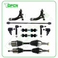 10Pc Front Control Arm and Ball Joint CV Axle Shaft for 2000-11 Chevrolet Impala