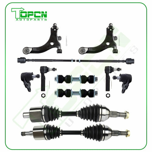 10Pc Front Control Arm and Ball Joint CV Axle Shaft for 2000-11 Chevrolet Impala