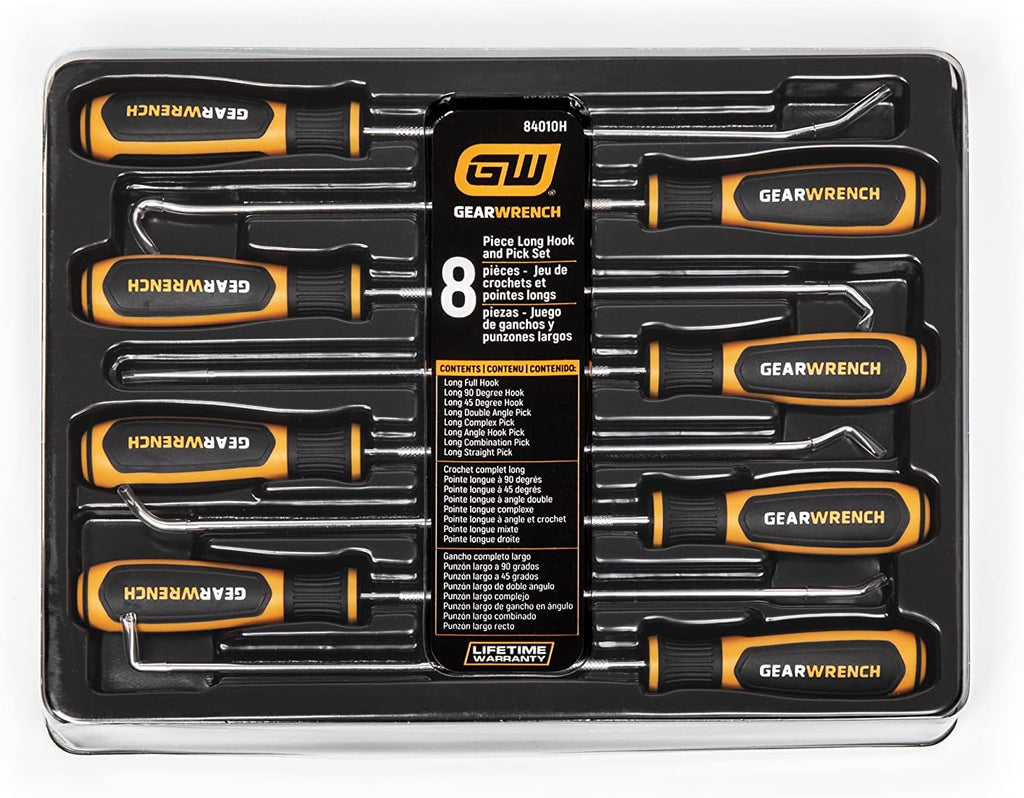 GEARWRENCH 8 Pc. Long Hook & Pick Set - 84010H