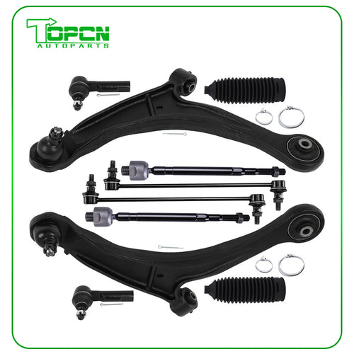 10X Front Lower Control Arm Ball Joint Tie Rod End for 2006-2014 Honda Ridgeline