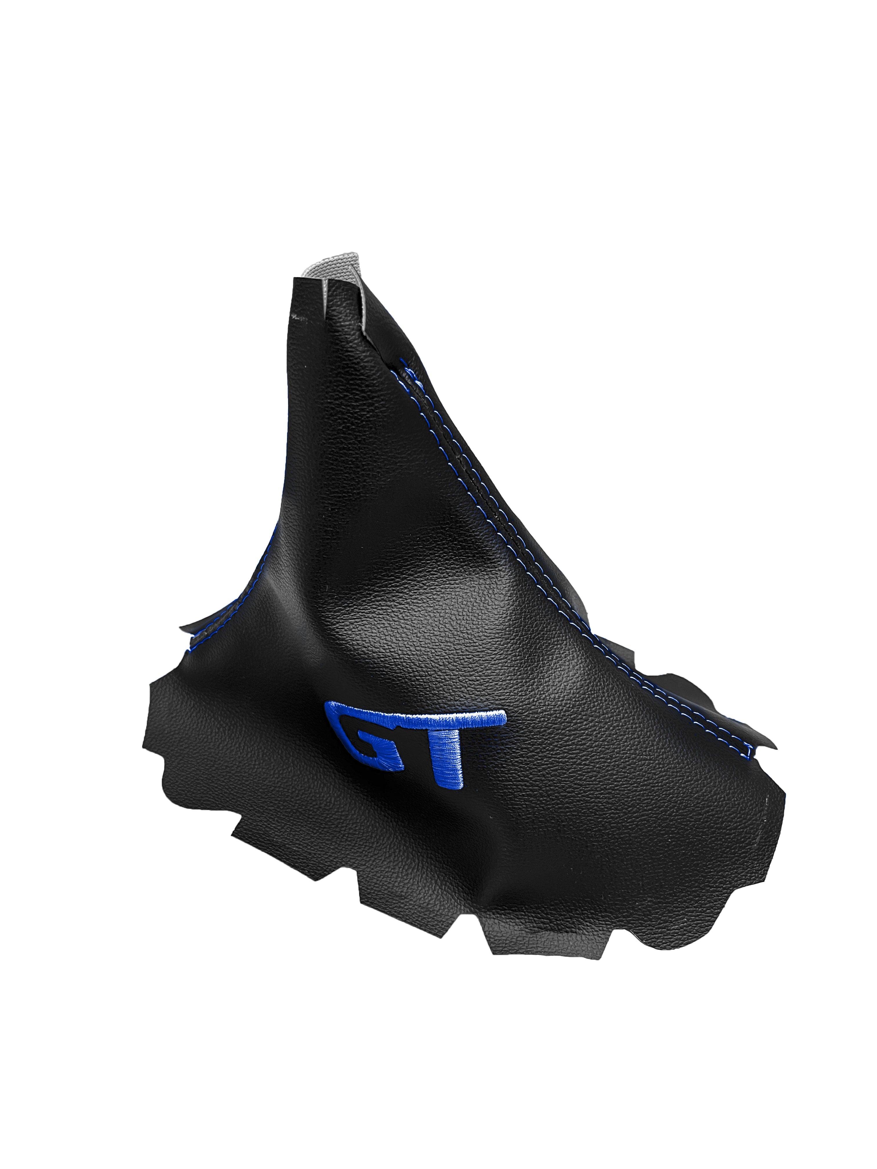 Embroidered Synthetic Leather Shift Boot Cover For 2005-2009 Ford Mustang GT Convertible Coupe